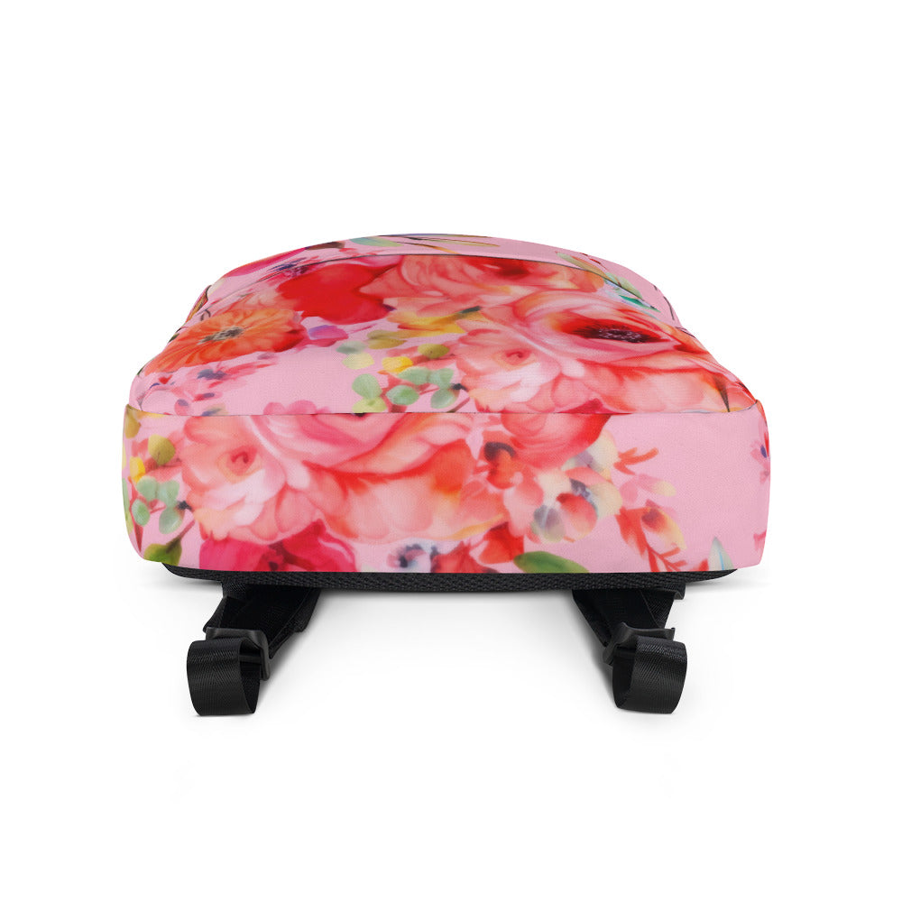 Backpack: Pink Florals Collection in Suzannah