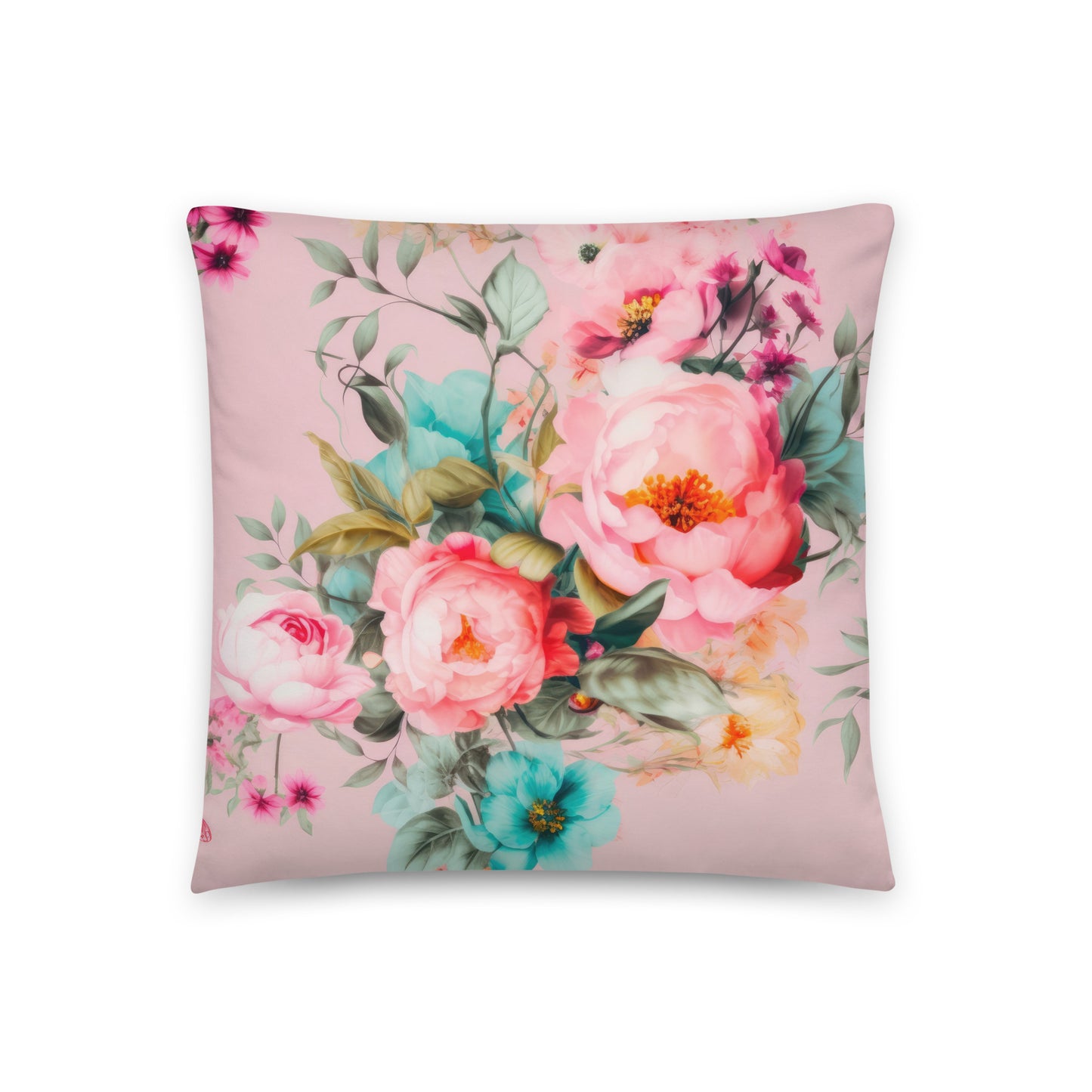 Decorative Throw Pillow: Spring Queen Pink Collection in Sophia