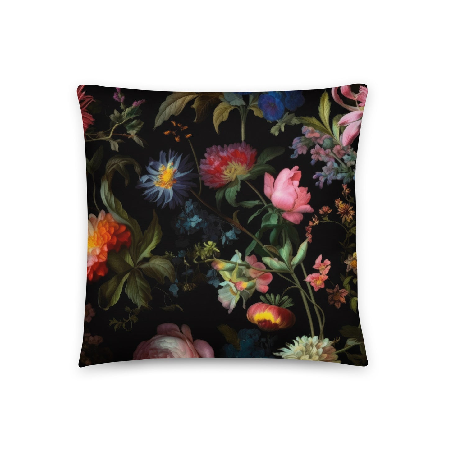 Decorative Throw Pillow: Spring Blacks Collection in Maude