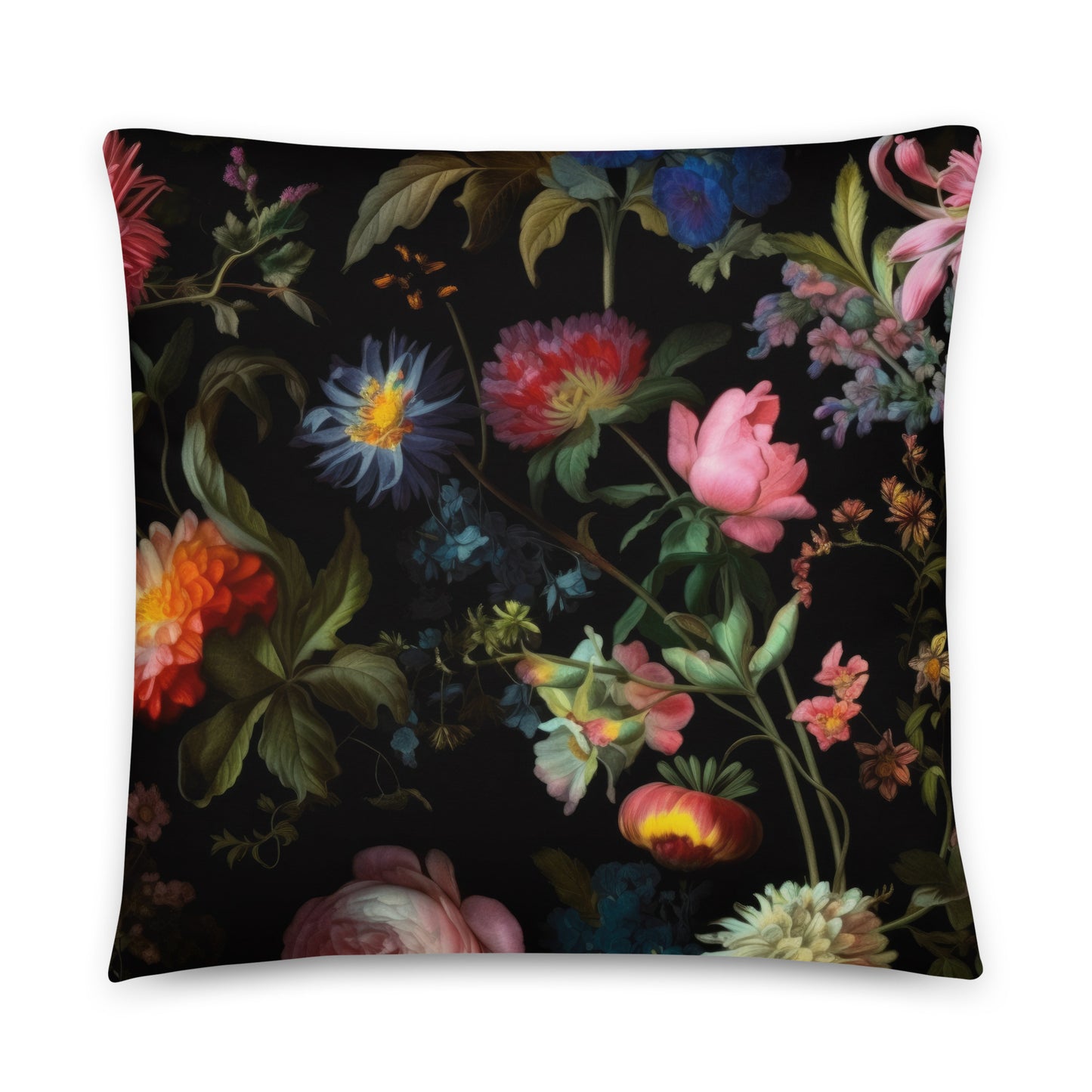 Decorative Throw Pillow: Spring Blacks Collection in Maude
