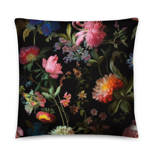 Decorative Throw Pillow: Spring Blacks Collection in Maude
