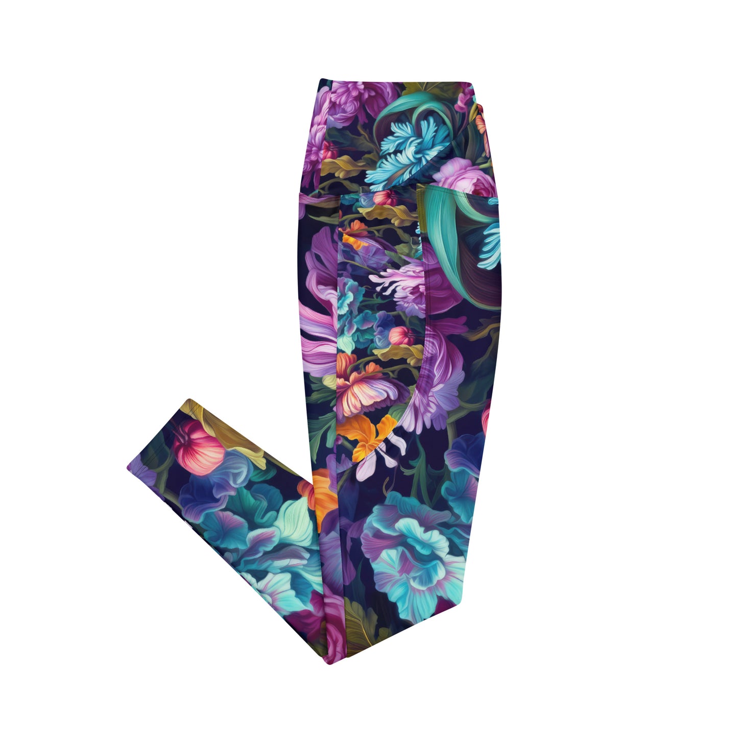 Crossover Leggings with Pockets: Royal Purples Collection in Harmony