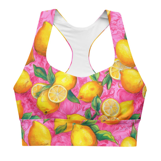 Sports Bra: Fruity Collection Lemons