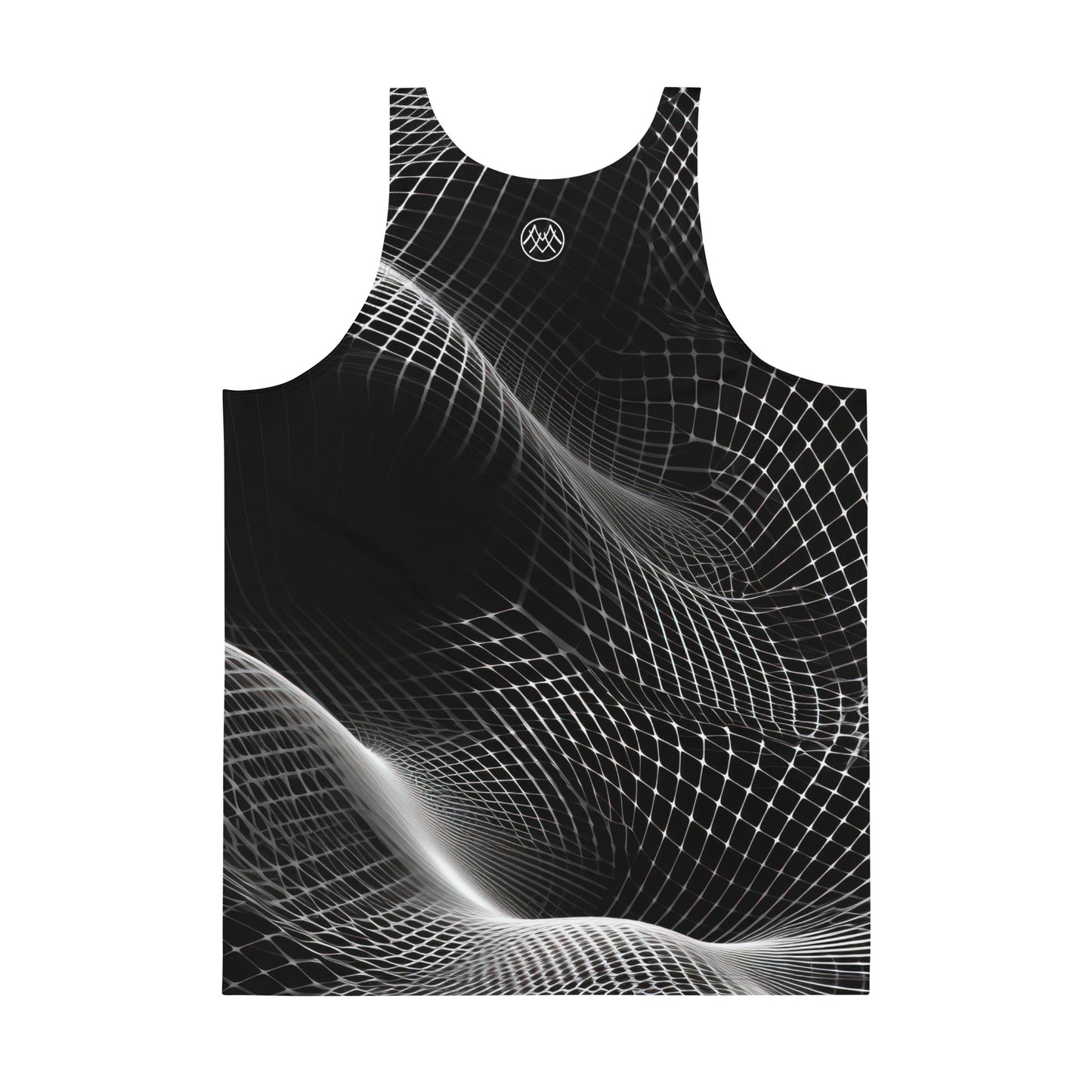 Men's Tank Top: Cyber Collection in Gage