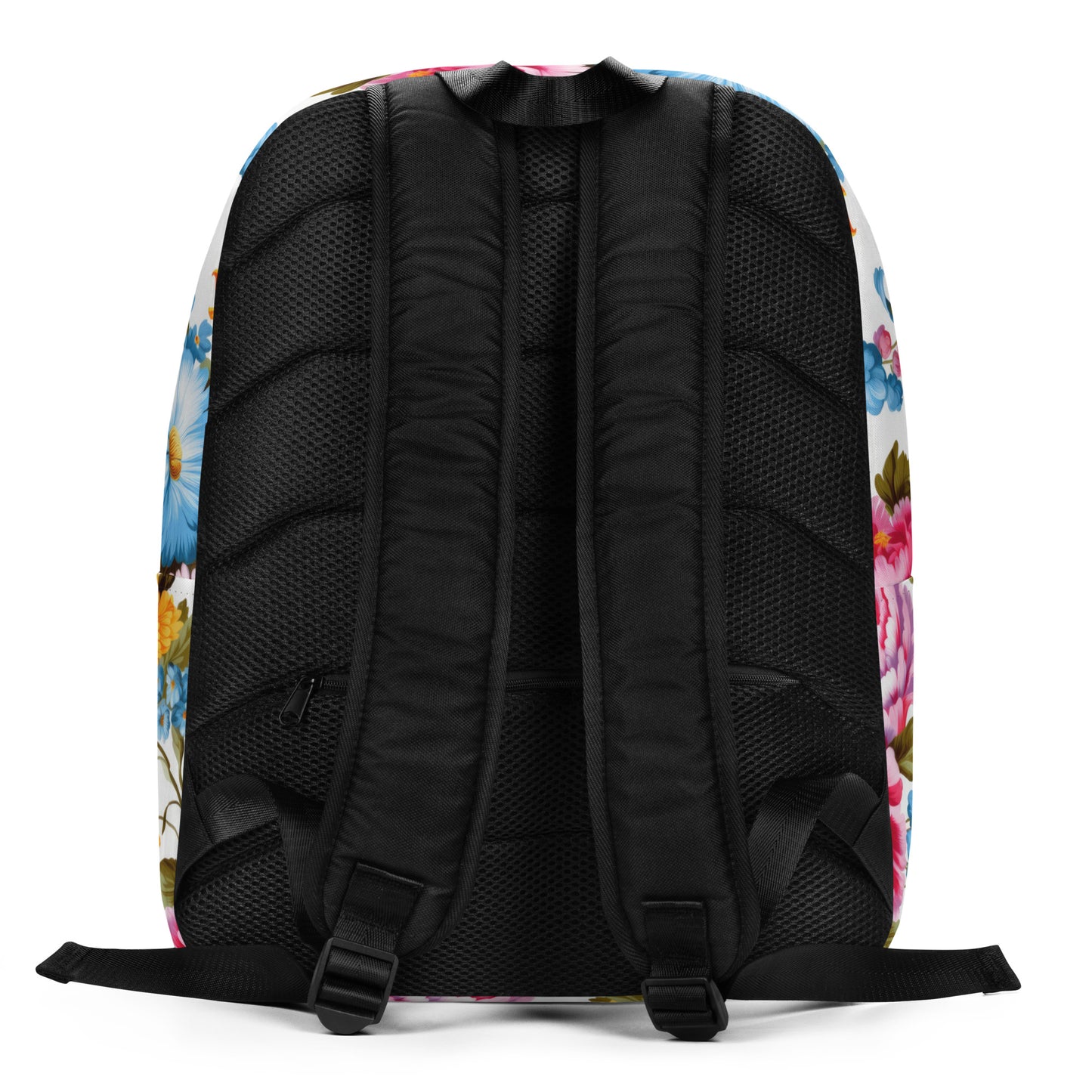 Minimalist Backpack: White Florals Collection in Nadine