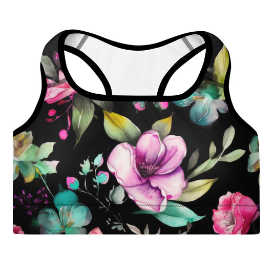 Sports Bra: Spring Blacks Collection in Molly