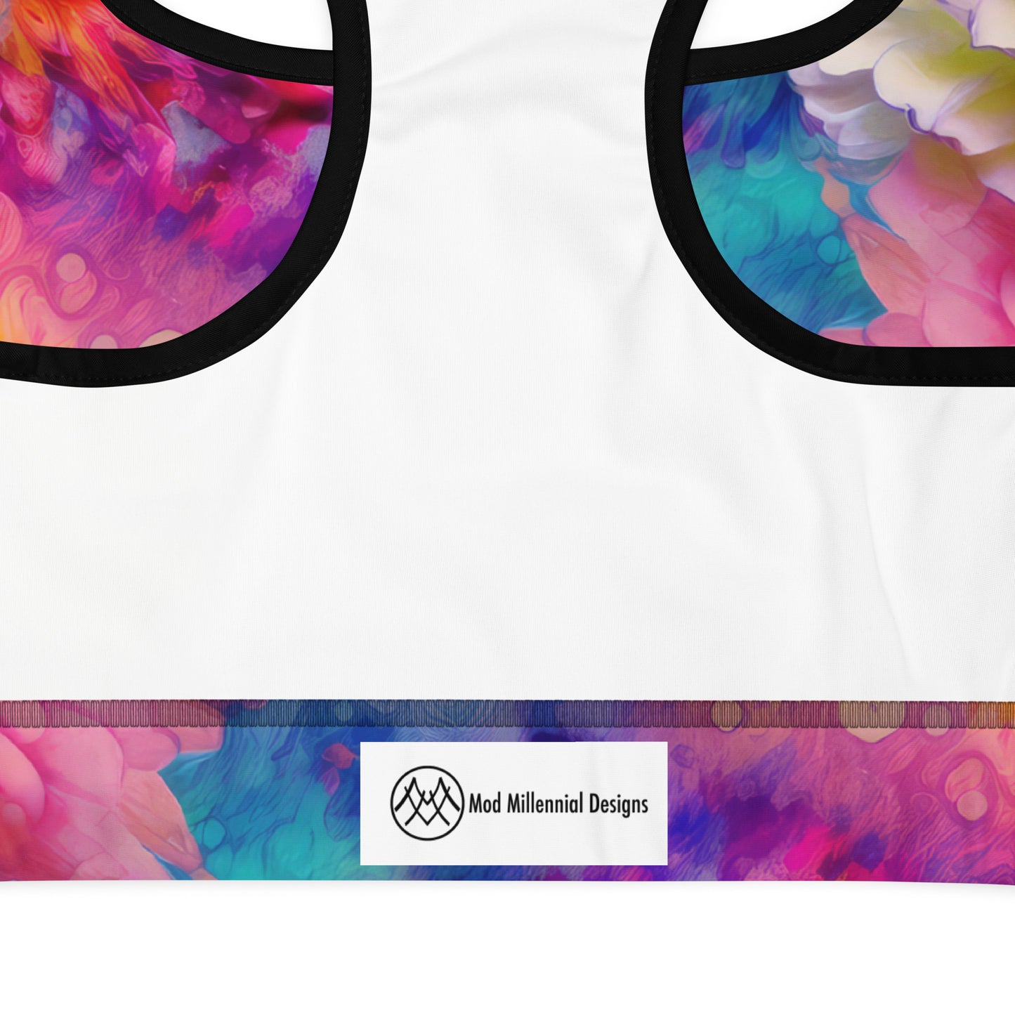 Sports Bra: Tie Dye Collection in Poppy