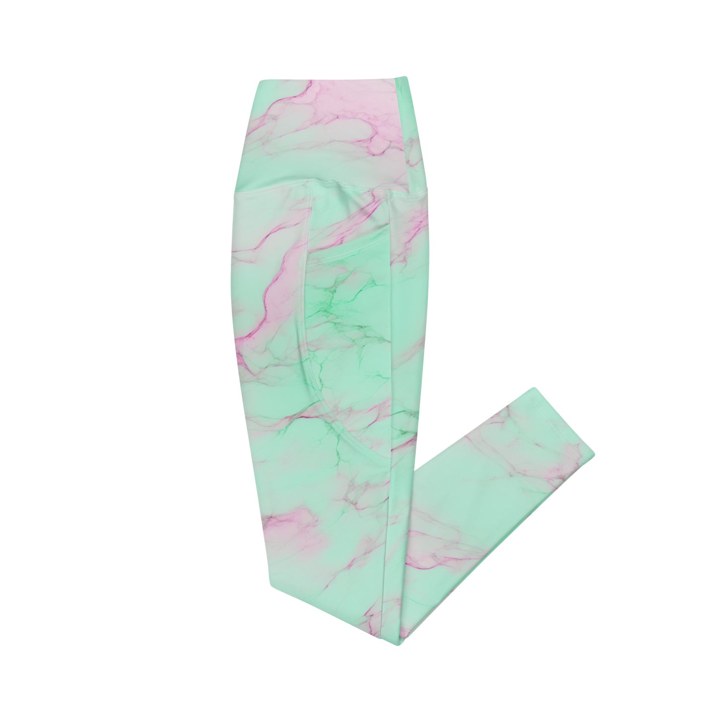 Crossover Leggings with Pockets: Heart of Stone Collection in Obrey