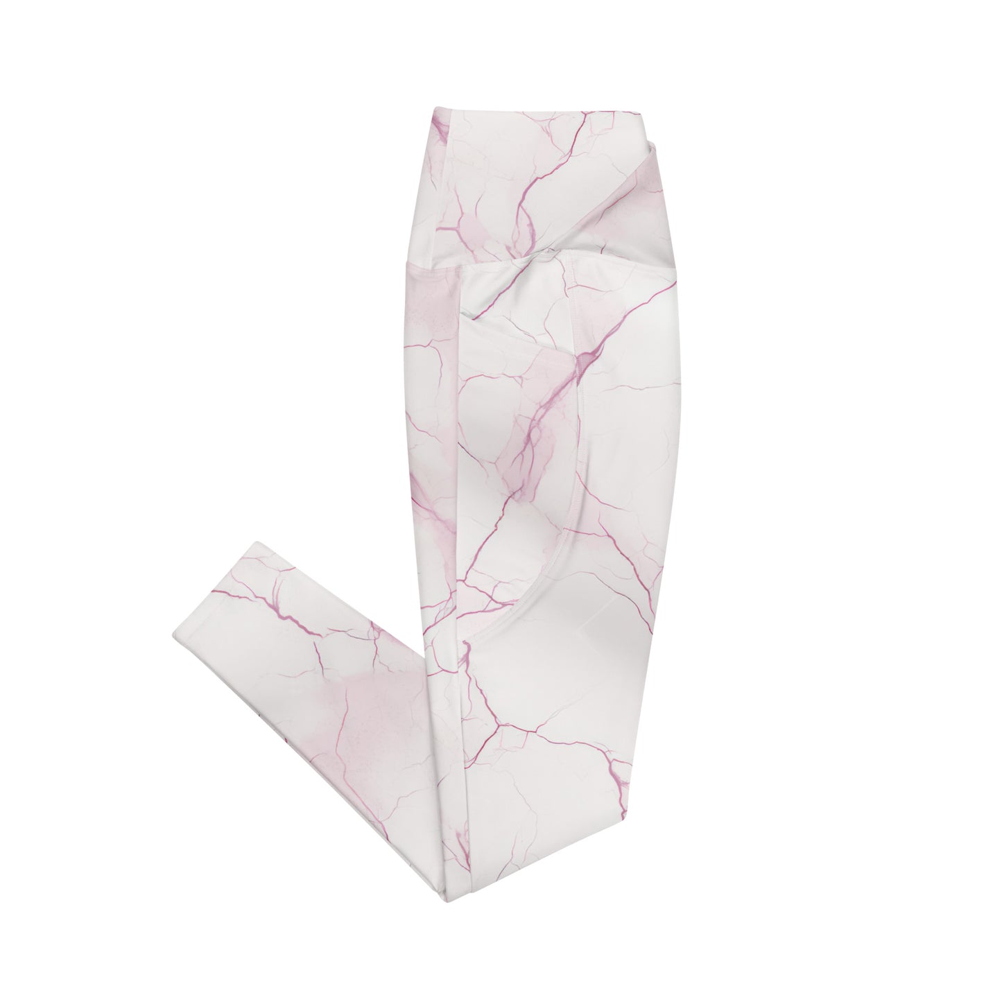 Crossover Leggings with Pockets: Heart of Stone Collection in Odette