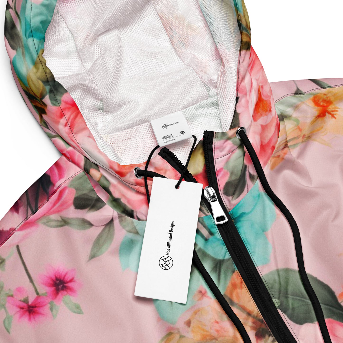 Women’s Cropped Windbreaker: Spring Queen Pink Collection in Sophia