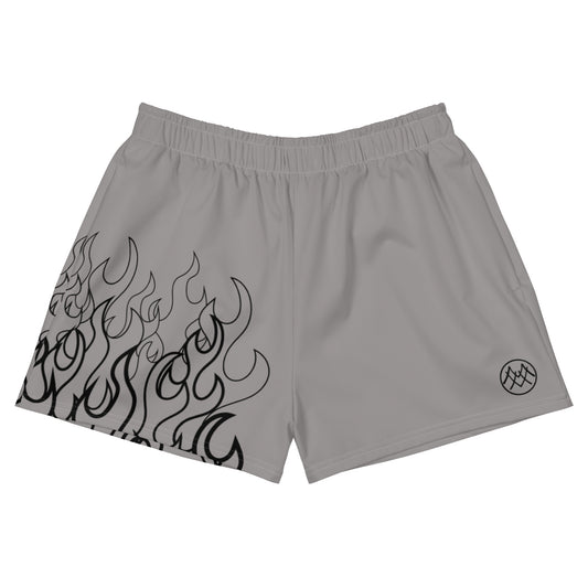 Women’s Athletic Shorts: Flames Collection in Dorothy
