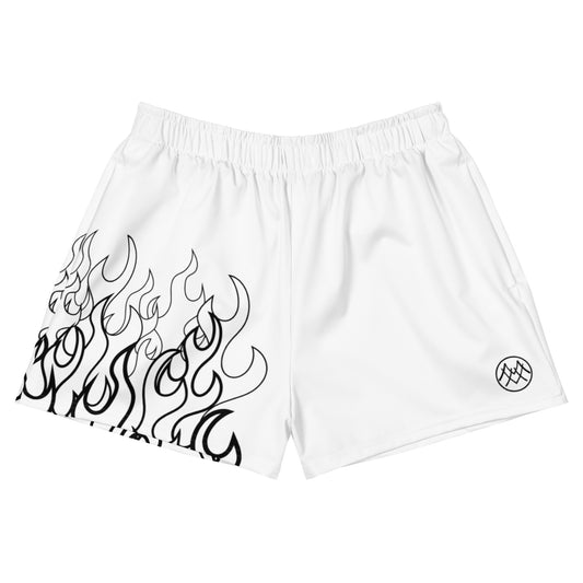 Women’s Athletic Shorts: Flames Collection in Alice