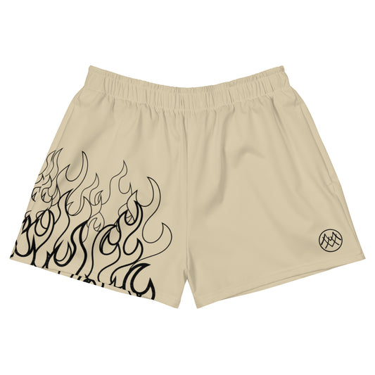 Women’s Athletic Shorts: Flames Collection in Beatrix