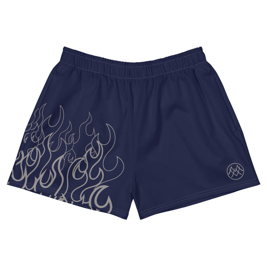 Women’s Athletic Shorts: Flames Collection in Francine