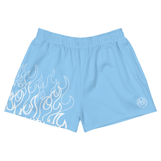 Women’s Athletic Shorts: Flames Collection in Irene