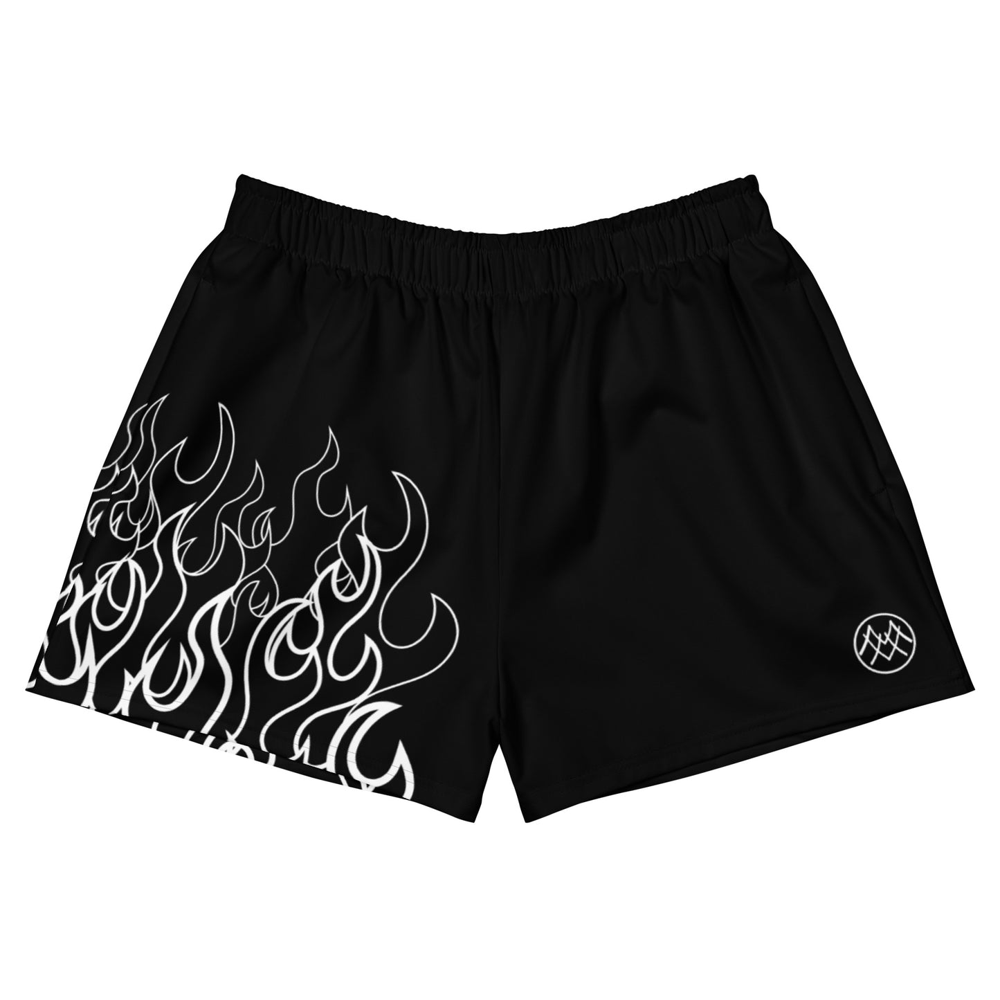 Women’s Athletic Shorts: Flames Collection in Edna