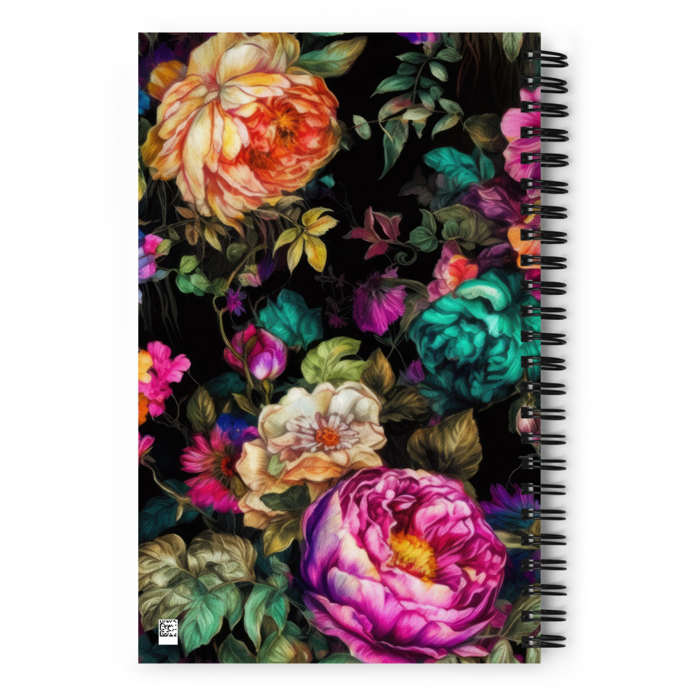 Spiral Notebook: Spring Blacks Collection in Mary