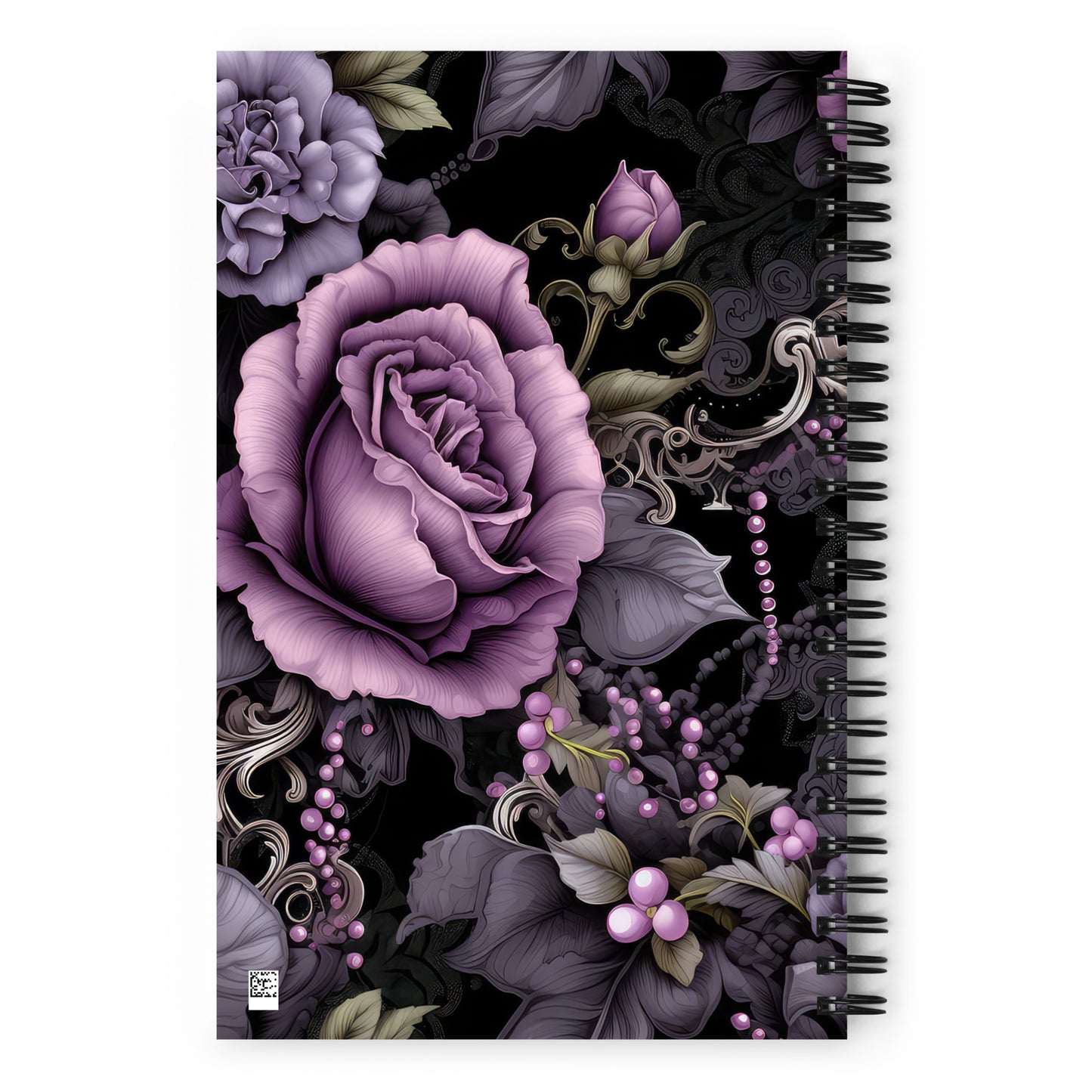 Spiral Notebook: Gothic Romance Collection in Violet