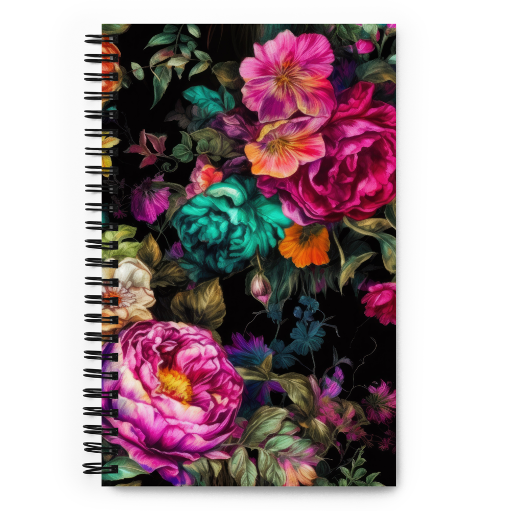 Spiral Notebook: Spring Blacks Collection in Mary