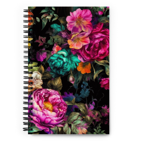 Spiral Notebook: Spring Blacks Collection in Mary