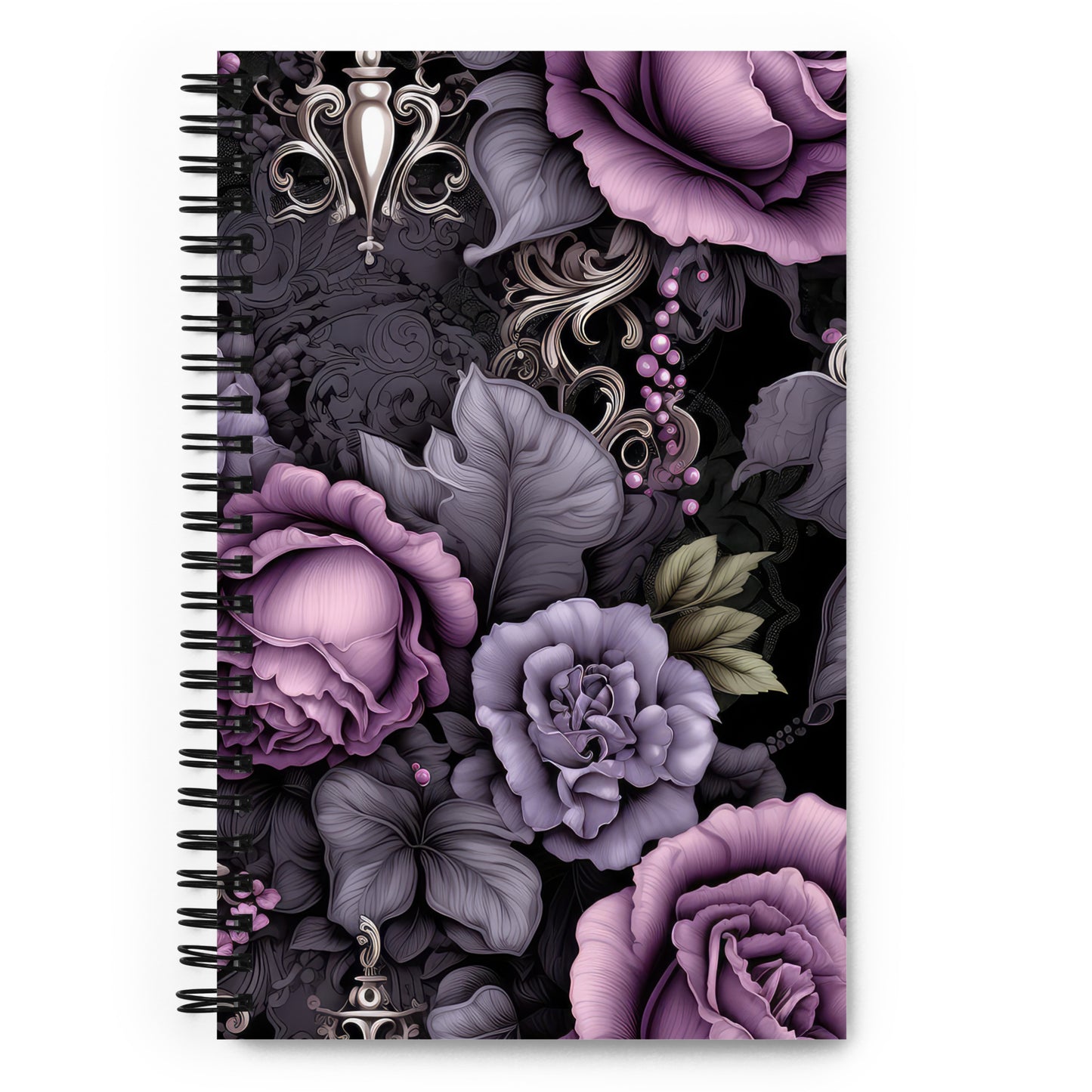 Spiral Notebook: Gothic Romance Collection in Violet