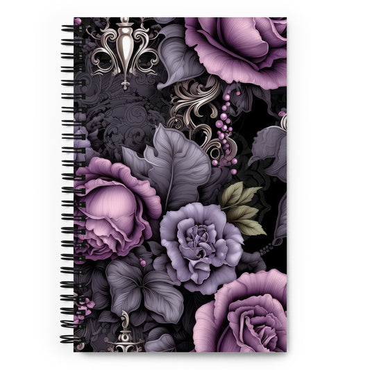Spiral Notebook: Gothic Romance Collection in Violet