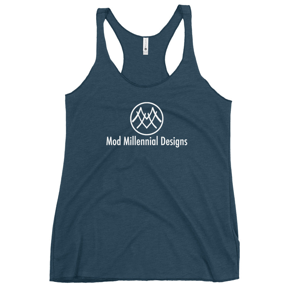 Women's Racerback Tank: Basics Collection MMD White