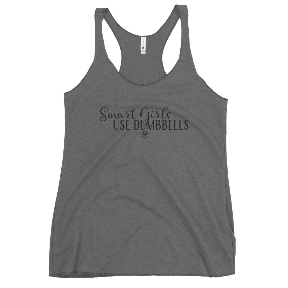 Women's Racerback Tank: Basics Collection in Smart Girls Black