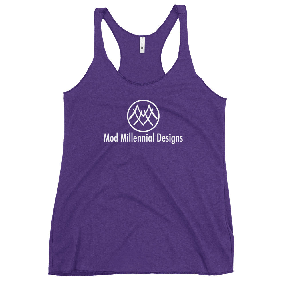 Women's Racerback Tank: Basics Collection MMD White