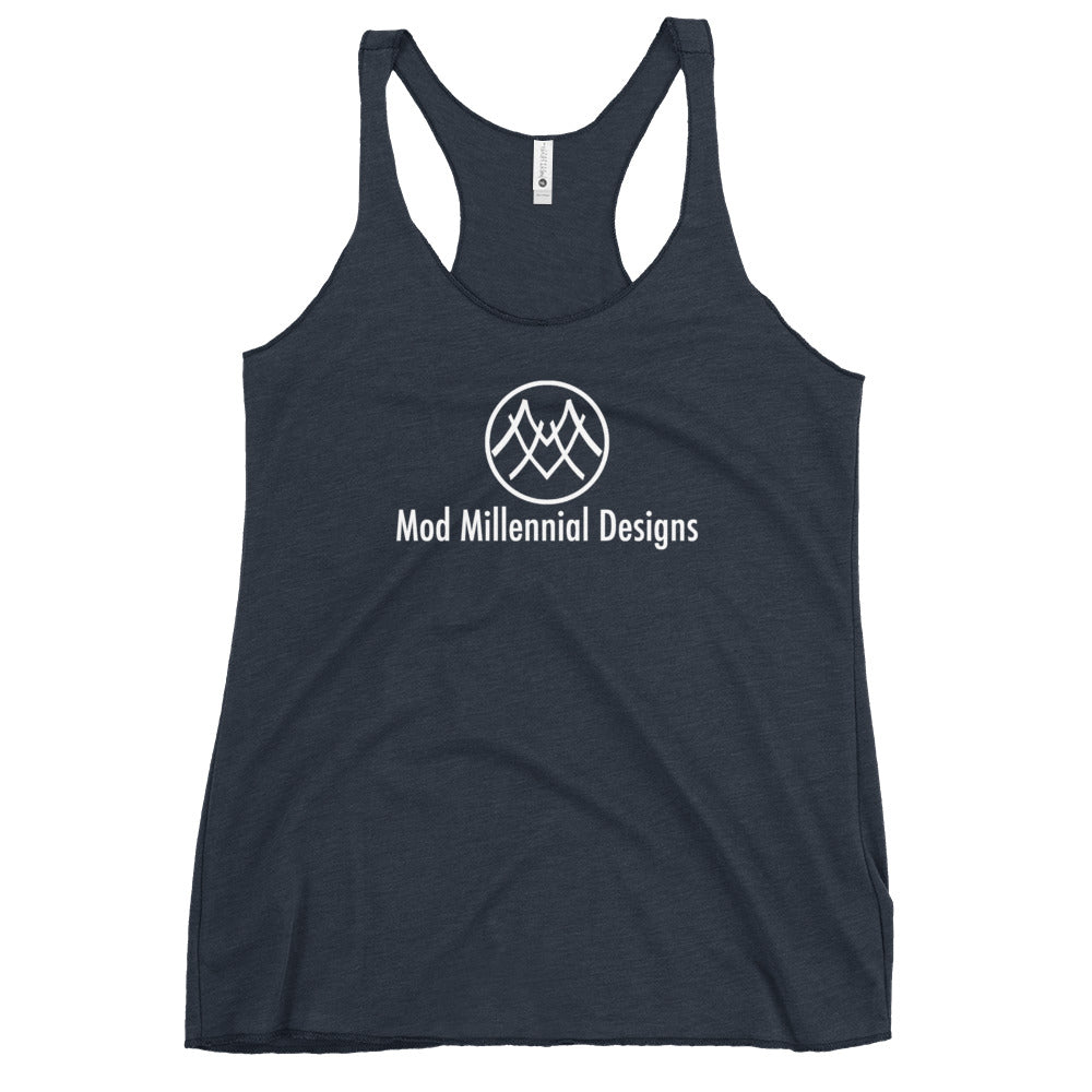 Women's Racerback Tank: Basics Collection MMD White