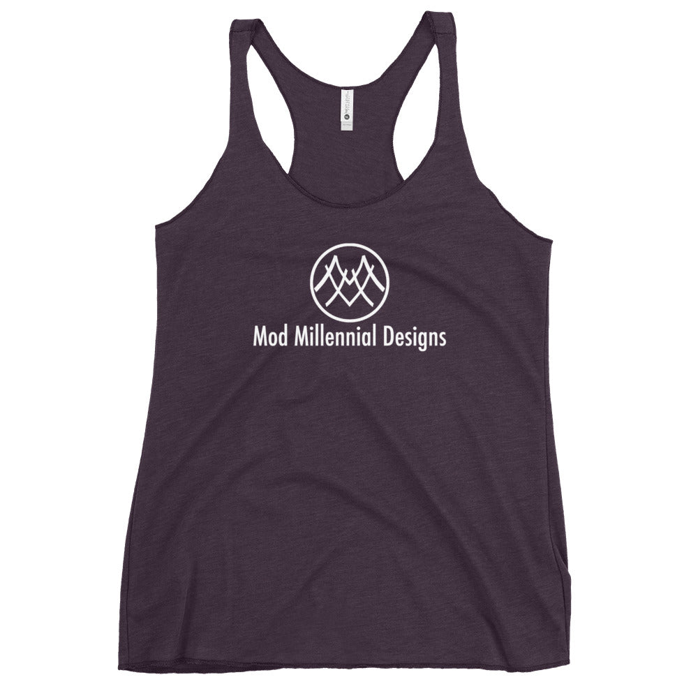 Women's Racerback Tank: Basics Collection MMD White