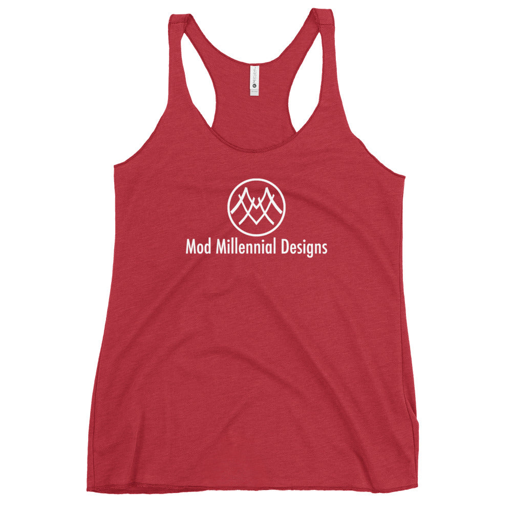 Women's Racerback Tank: Basics Collection MMD White