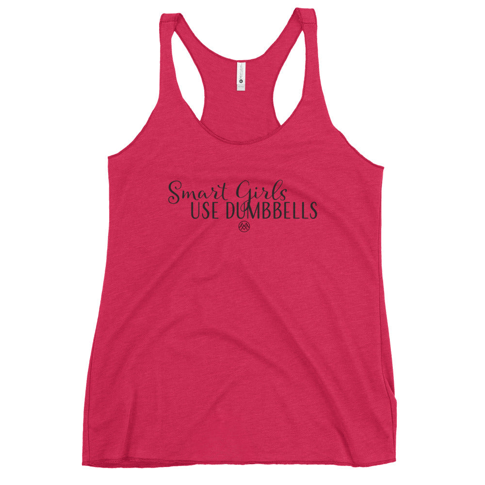 Women's Racerback Tank: Basics Collection in Smart Girls Black