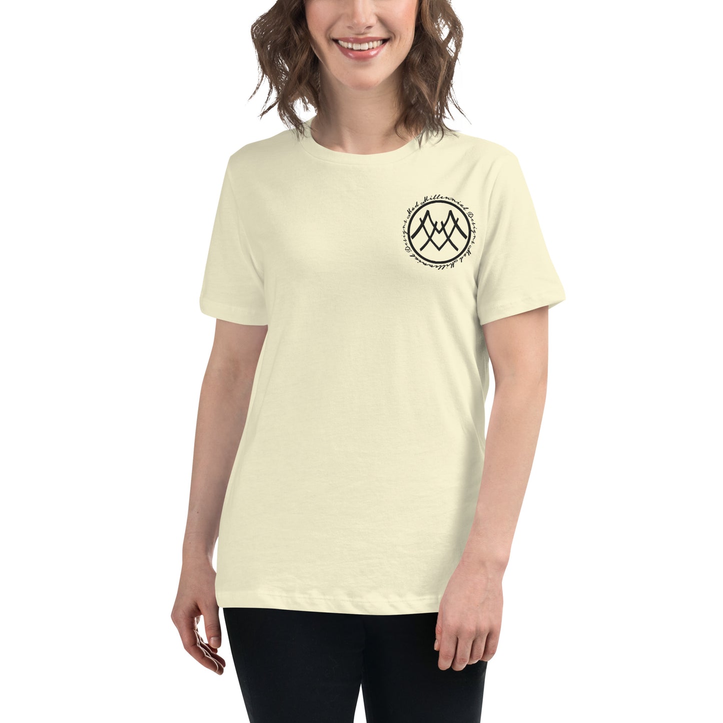 Women's Relaxed T-Shirt with Embroidered Logo