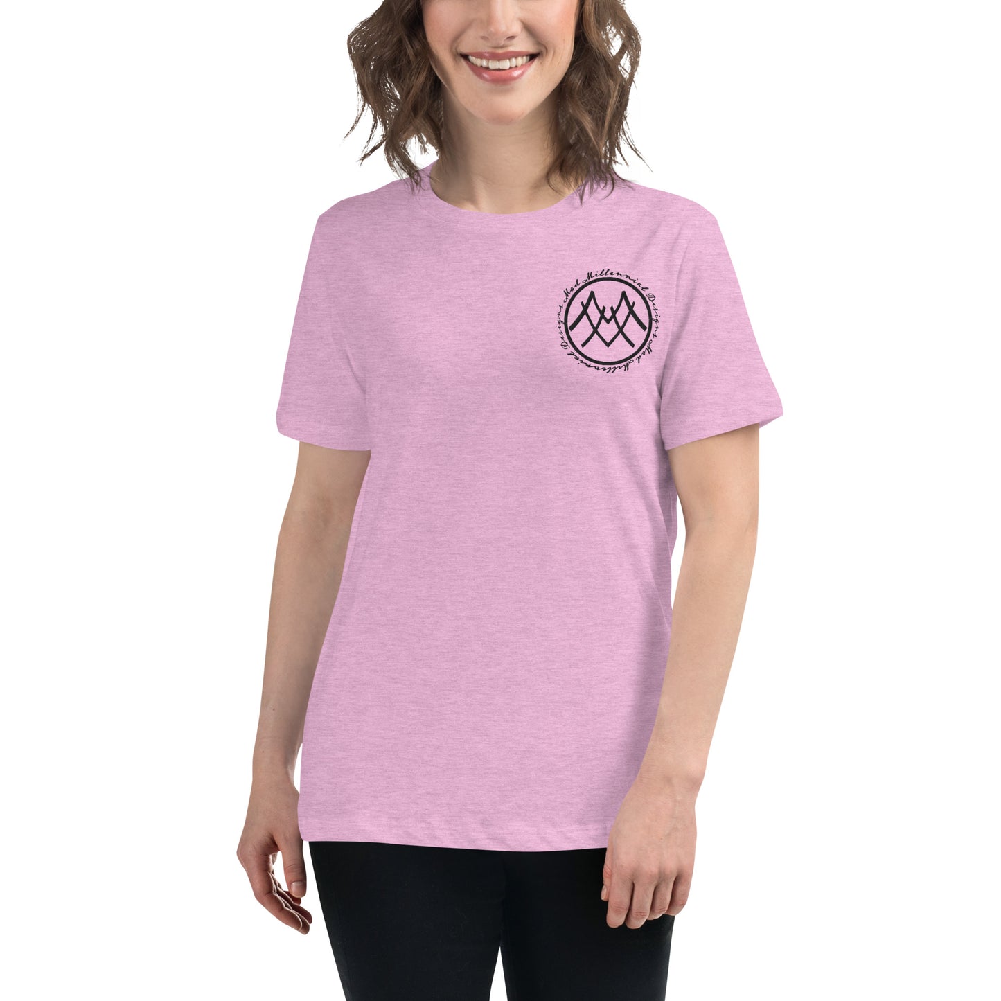 Women's Relaxed T-Shirt with Embroidered Logo