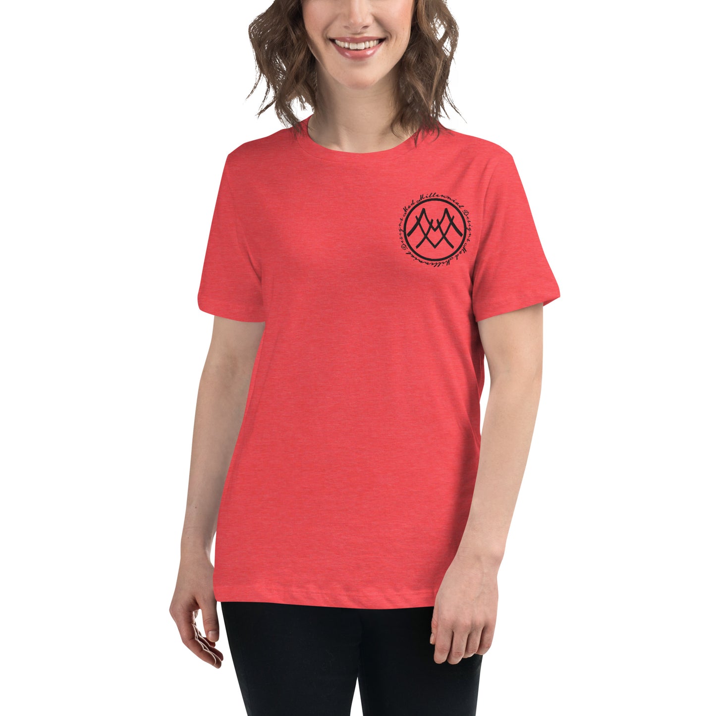 Women's Relaxed T-Shirt with Embroidered Logo