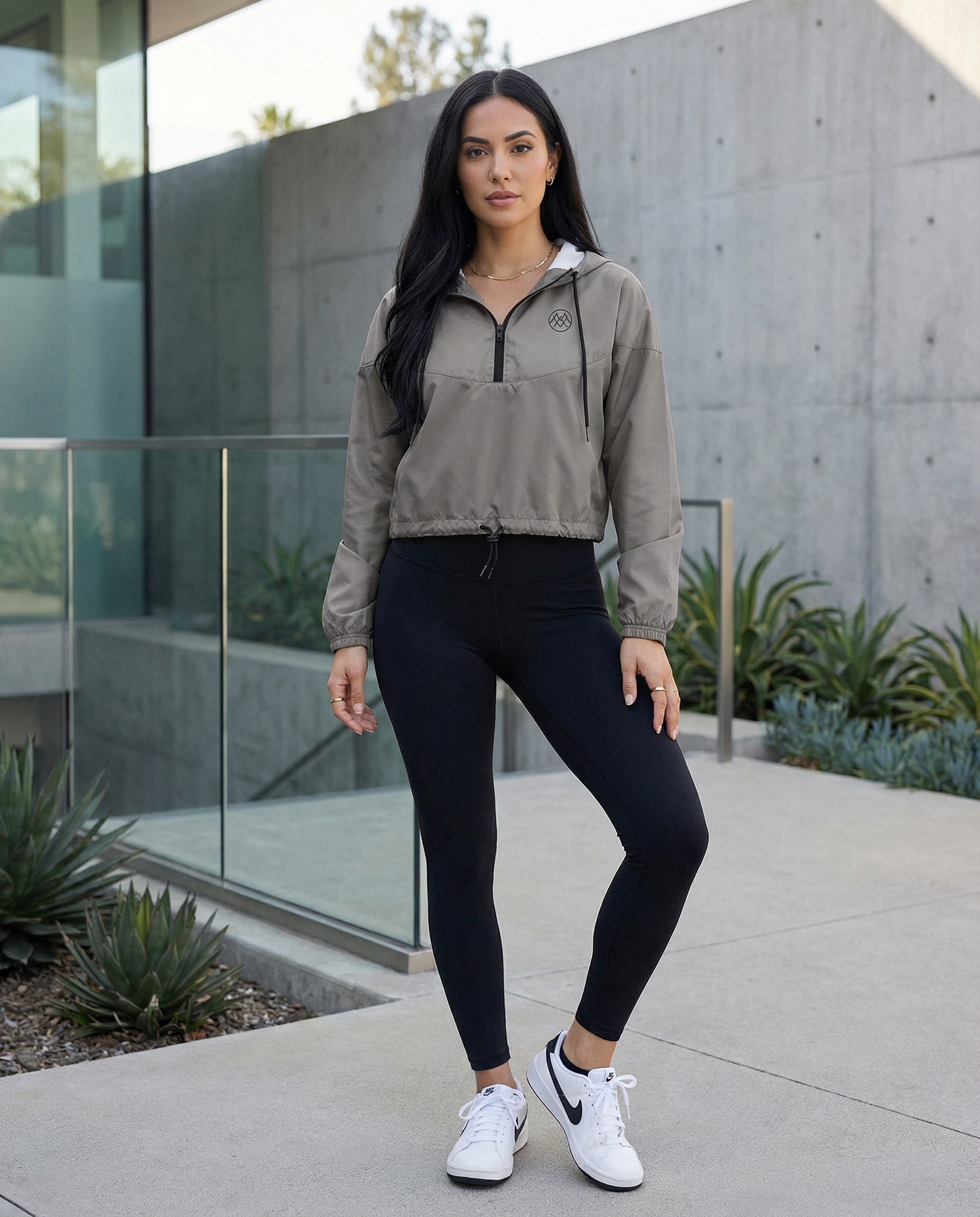 Women’s Cropped Windbreaker: Solids Collection in Dorothy