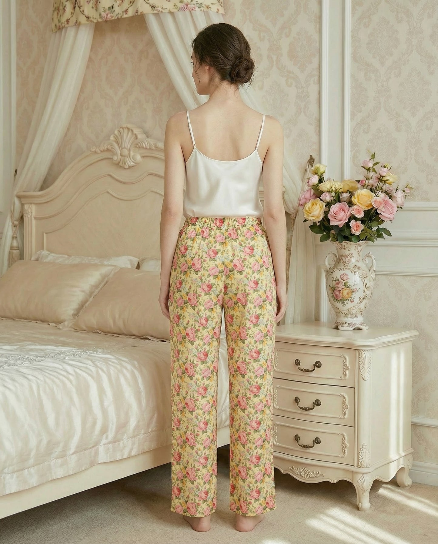 Women’s Pajama Pants: Victorian Romance Collection in Inola