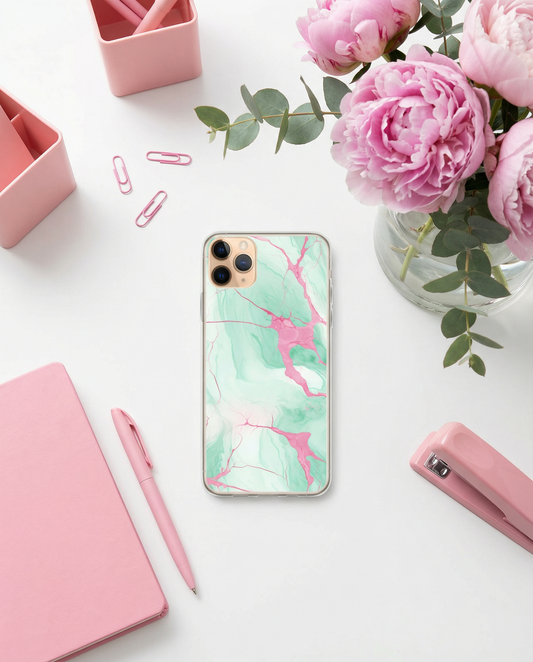 Clear Case for iPhone®: Heart of Stone Collection in Oma