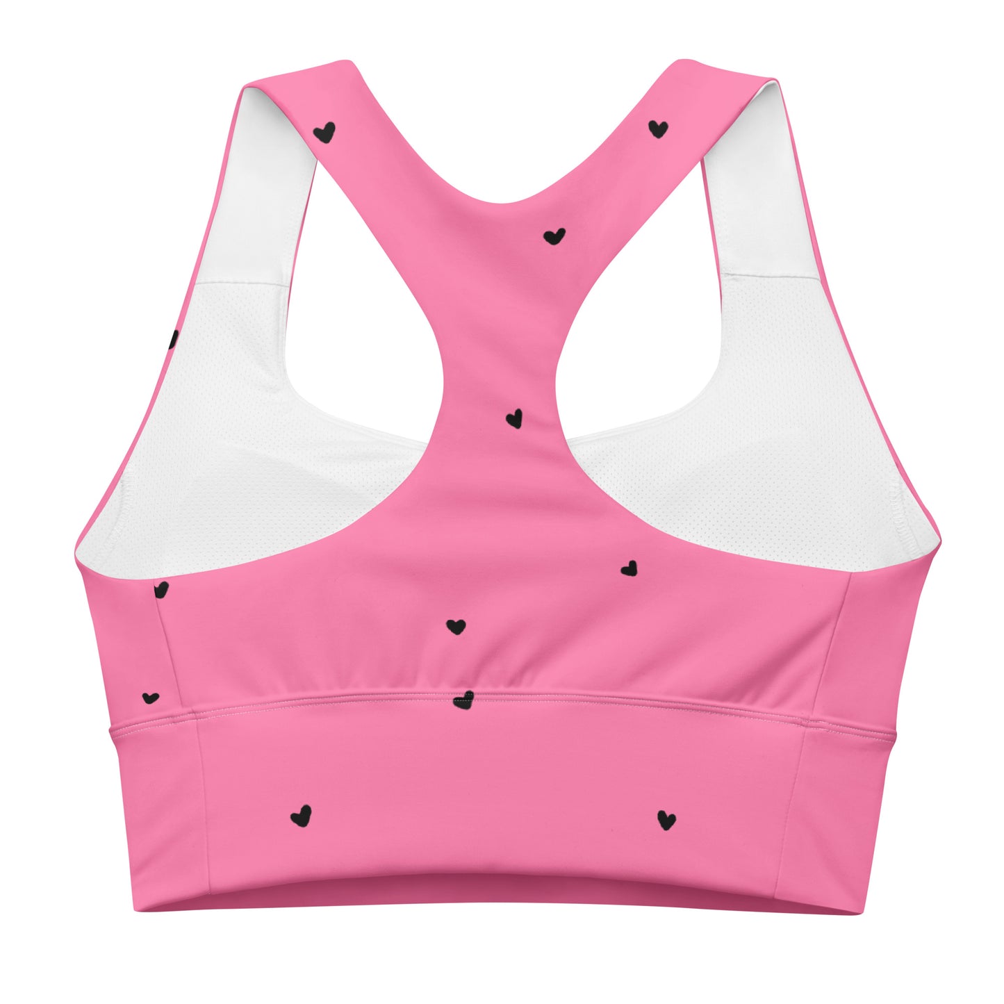 Sports Bra: Black Hearts Collection in Maxine