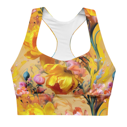 Sports Bra: Sunshine Florals Collection in Abigail