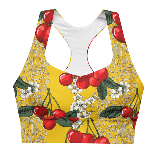 Sports Bra: Fruity Collection Cherries