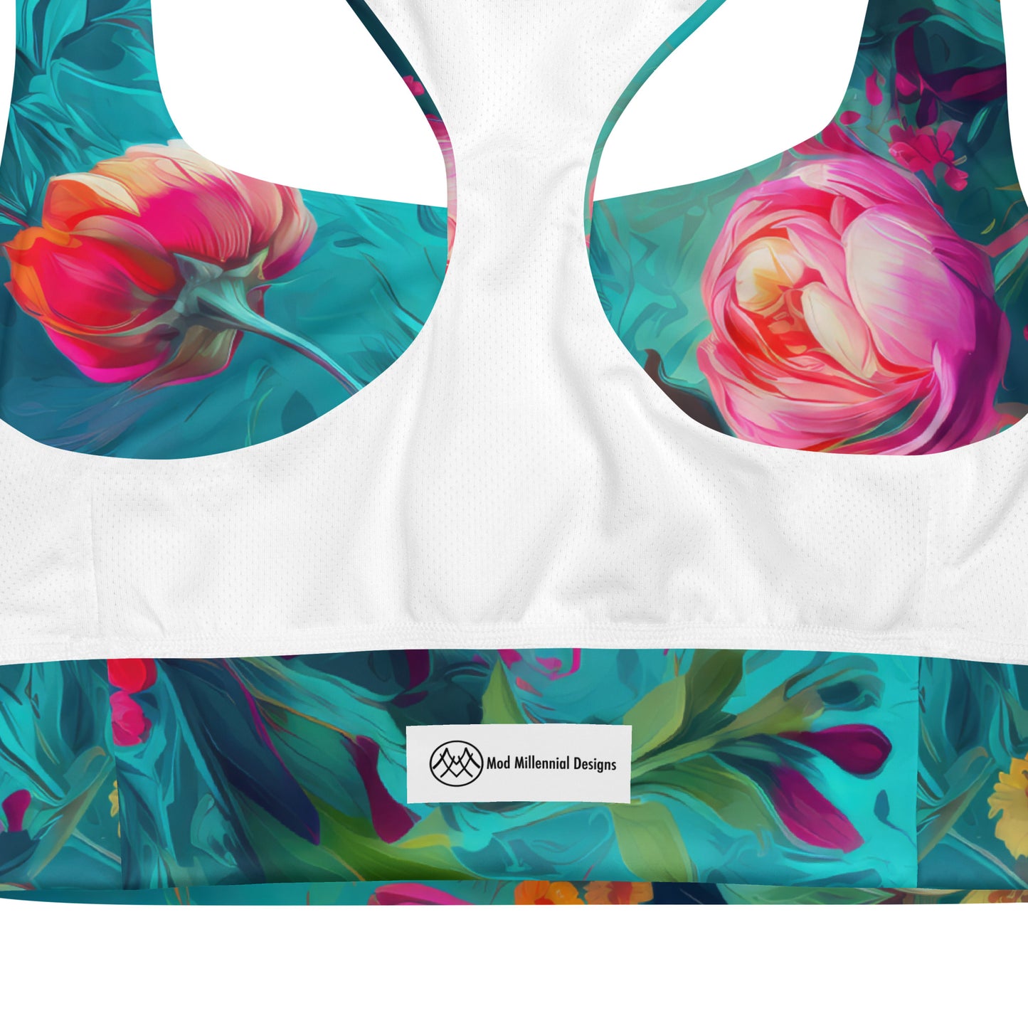 Sports Bra: Teal Mermaid Collection in Ariel