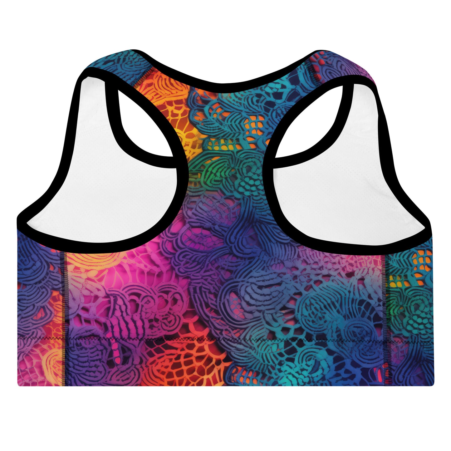 Sports Bra: Lace Collection in Celeste