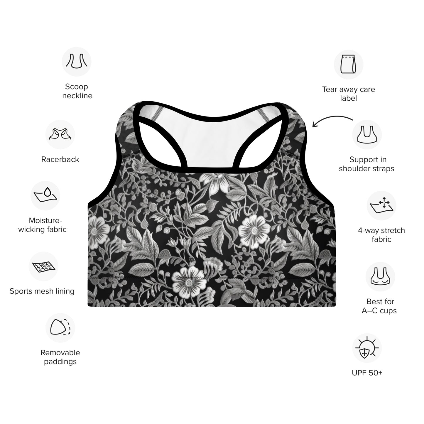 Sports Bra: Lace Collection in Constance