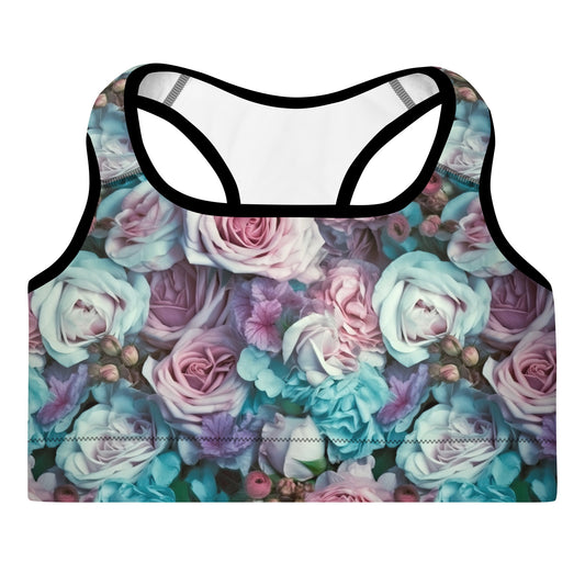 Sports Bra: Dreamy Roses Collection in Eleanor