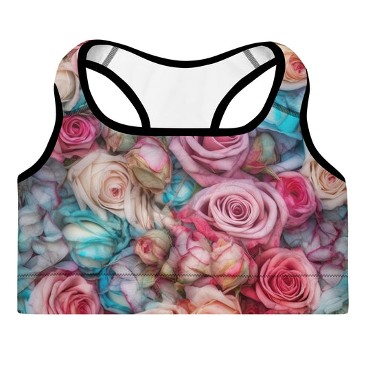 Sports Bra: Dreamy Roses Collection in Evie