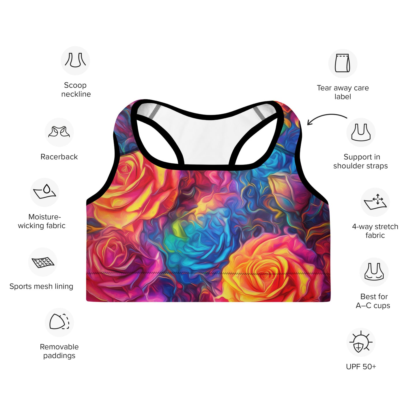 Sports Bra: Tie Dye Collection in Penelope