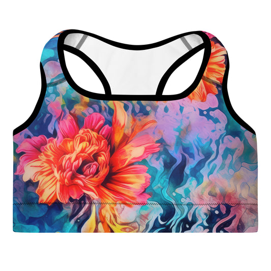 Sports Bra: Tie Dye Collection in Patsy