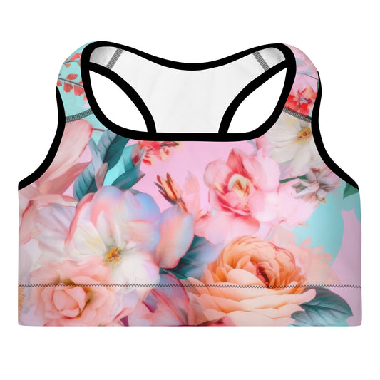 Sports Bra: Spring Queen Pink Collection in Sadie